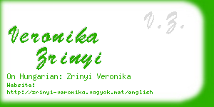 veronika zrinyi business card